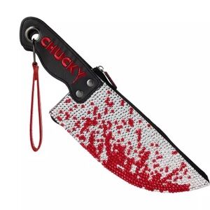 Chucky Black and Red Wristlet Clutch brand new